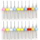 Lot de 20 micro forets en acier tungst�ne 0,1 � 1,0 mm pour carte de circuit ...
