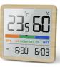 NOKLEAD Hygrom�tre Thermom�tre Int�rieur Num�rique Humidit� Horloge Couleur Bois