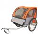 Remorque v�lo enfant couverte 2 places maxi 45kg bleu roues 20p