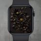 Moody Black Floral Apple Watch & Smart Watch Wallpaper (Digital Product)
