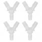 Lot de 4 raccords cannel�s en plastique de 1,27 cm en forme de Y � 3 voies �g...