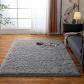 Tapis Doux, Tapis de Salon Gris, Tapis � Poils Longs pour Chambre, Tapis Peti...