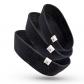 Lot de 3 paniers de rangement ovales noirs pour �tag�res, armoires, chambre �...