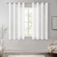 Rideau Voilage Court Chambre Rideaux Voilage Blanc 140x160 CM Rideau Voile Ef...