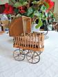 Rare petit landau miniature complet pour poup�e ancienne �poque fin XIX�me