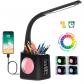 Lampe de Bureau Enfant avec Porte Stylo et Veilleuse RGB, lampe bureau ado