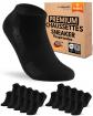 10 Paires Chaussettes Basses Femme 35 38 Socquettes Noir Courtes Coton Respirant