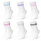 6 Paires Chaussettes Femme de Sport, Chaussettes Hautes Blanches