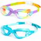 Lot de 2 paires de lunettes de natation pour enfants, gar�ons