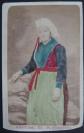 Photo Emile Mage Brest Albumine CDV Plougastel D�guisement Bretagne 1870