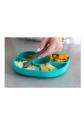 Ensemble Yumi Bleu Ciel Cuill�re et Assiette en Silicone Anti Renversement