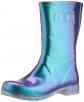 Femme Glossy Botte tendance, Turquoise, 42 EU