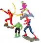 MAXI KINDER OEUF SURPRISE lot FIGURINES X4 marvel   spiderman hulk bouffon 2025