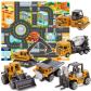 Jouet Tracteur Tractopelle Benne en M�tal avec Tapis Engins de Chantier Voiture