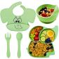 Assiette pour B�b� Lot de 5 Set de Table Silicone Antiderapant avec Ventouse