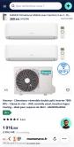 climatiseur hisense hi confort Wifi R32 dual split 7000 7000 BTU