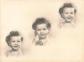 ANCIENNE PHOTOGRAPHIE TRIO PORTRAITS JEUNE ENFANT SOURIANT