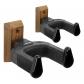 Lot de 2 supports muraux en bois de noyer pour guitare acoustique