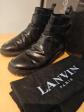 Bottes en cuir homme French Chic Lanvin taille US10-UK9-EU 43 Made In Italy