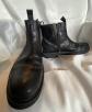 Timberland Black Biker Boots Size 44   Heavy Leather Motorcycle Style