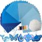 40 Pi�ces de Feutrine pour Bricolage 20 x 30 cm,5 Couleurs Bleues Diff�rentes...