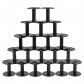 20 Packs Petites Bobines Vides 5.6cm Bobines en Plastique Noir Bobines de Tis...