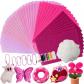 40 Pi�ces de Feutrine pour Bricolage 20 x 30 cm,5 Couleurs Roses Diff�rentes ...