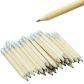 Lot de 40 mini crayons en bois courts en vrac avec gomme et demi crayon de go...