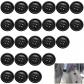 Lot de 24 boutons noirs de 15 mm � coudre pour cardigan, chemises, costumes, ...