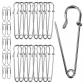 Lot de 15 grandes �pingles � nourrice pour kilt  50 mm  En acier inoxydable  ...