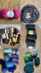 Gros lot de pelotes de laine   neuves et entam�es   id�al tricot - crochet