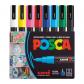 Marqueur Uni Ball PC3M pointe ogive 0,9 � 1,3 mm couleurs assorties   Etui de 8