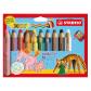 woody 3 in 1   Crayon de couleur   Etui carton x 10 crayons de couleur