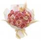 24 Pi�ce Bouquet de Fleurs Artificielles Scintillantes Roses Artificielles Faux