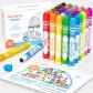 Marqueur � Point Lavable, 30 Couleurs Dot Marker avec 1 Livre de Coloriage