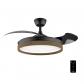 Ventilateur de Plafond avec Lumi�re Energysilence Aero 4320 Invisible Wood&Bl...