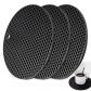 3Pcs Dessous de Plat, Dessous de Plat Silicone, sousVerre en Silicone Antid�r...