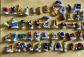 F�ves Porcelaine et M�tal Dor� Lot de 50