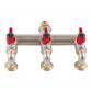 R�partiteur de tuyau en laiton robuste � 3 voies, entr�e 1,27 cm et sorties d...