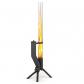 Brasero Acier Inoxydable GARDENFLARE Noir 1330x350mm Terrasse