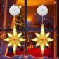 2 pcs Rideau Lumineux No�l,Guirlande Lumineuse Fen�tre No�l,LED Rideau Lumineux