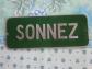 Plaque m�talen aluminium  SONNEZ 25x10 CM