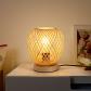 Bambou Tress� Lampe De Chevet, Boh�Me Lampe De Bureau Base En Bois Faite