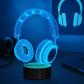 �couteurs 3D veilleuse illusion lampe LED lampe de table de bureau 16 couleurs