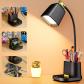 Lampe de bureau LED avec 2 ports de charge USB, lampes de bureau pour bureau