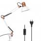 Lampe de Bureau Moderne, M�tal Noir et Cuivre, Bras Articul�, T�te Orientable