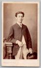 CDV 1865 Jeune homme au sourire timide. Photographie ancienne Bertall Paris Foto