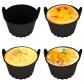 Lot de 4 moules en silicone pour friteuse � air chaud, moules � g�teau pour f...