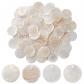 Breloques en Coquillage Plat et Rond de 120mm en Nacre Natur pour la Fabricat...
