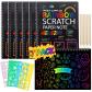 Lot de 81 grattoirs arcenciel avec 7 livres � gratter 70 papiers, 4 pochoirs ...